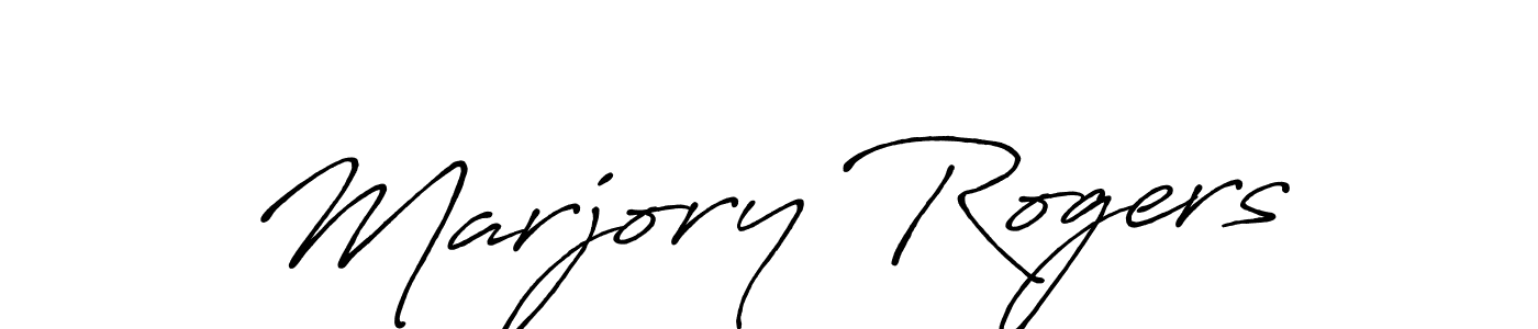 Create a beautiful signature design for name Marjory Rogers. With this signature (Antro_Vectra_Bolder) fonts, you can make a handwritten signature for free. Marjory Rogers signature style 7 images and pictures png