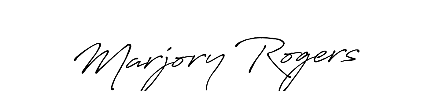 Create a beautiful signature design for name Marjory Rogers. With this signature (Antro_Vectra_Bolder) fonts, you can make a handwritten signature for free. Marjory Rogers signature style 7 images and pictures png