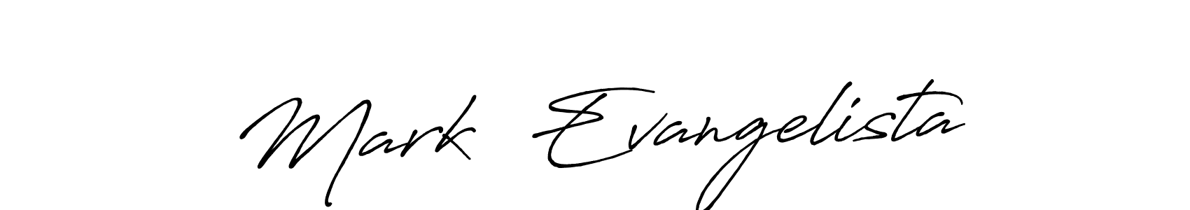 It looks lik you need a new signature style for name Mark  Evangelista. Design unique handwritten (Antro_Vectra_Bolder) signature with our free signature maker in just a few clicks. Mark  Evangelista signature style 7 images and pictures png