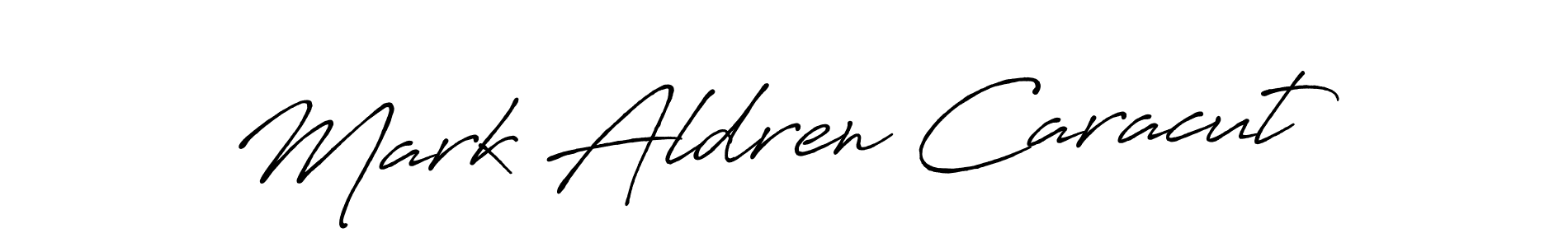 Create a beautiful signature design for name Mark Aldren Caracut. With this signature (Antro_Vectra_Bolder) fonts, you can make a handwritten signature for free. Mark Aldren Caracut signature style 7 images and pictures png