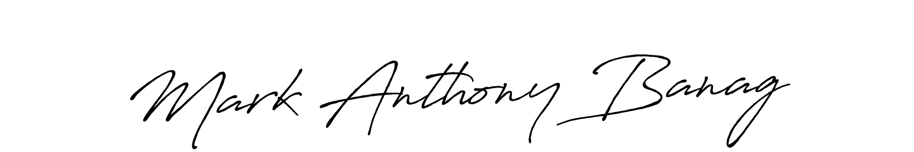 Use a signature maker to create a handwritten signature online. With this signature software, you can design (Antro_Vectra_Bolder) your own signature for name Mark Anthony Banag. Mark Anthony Banag signature style 7 images and pictures png