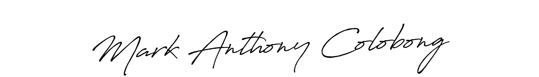 Make a short Mark Anthony Colobong signature style. Manage your documents anywhere anytime using Antro_Vectra_Bolder. Create and add eSignatures, submit forms, share and send files easily. Mark Anthony Colobong signature style 7 images and pictures png