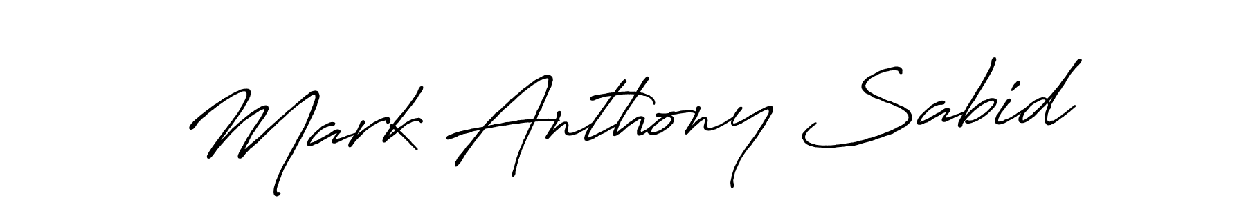 Also we have Mark Anthony Sabid name is the best signature style. Create professional handwritten signature collection using Antro_Vectra_Bolder autograph style. Mark Anthony Sabid signature style 7 images and pictures png