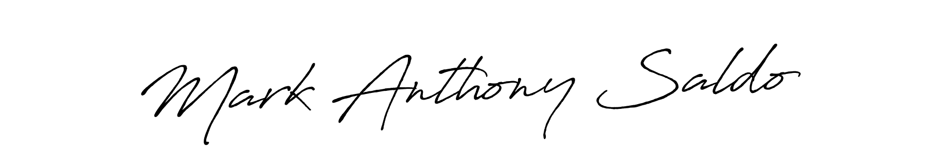 Make a beautiful signature design for name Mark Anthony Saldo. With this signature (Antro_Vectra_Bolder) style, you can create a handwritten signature for free. Mark Anthony Saldo signature style 7 images and pictures png