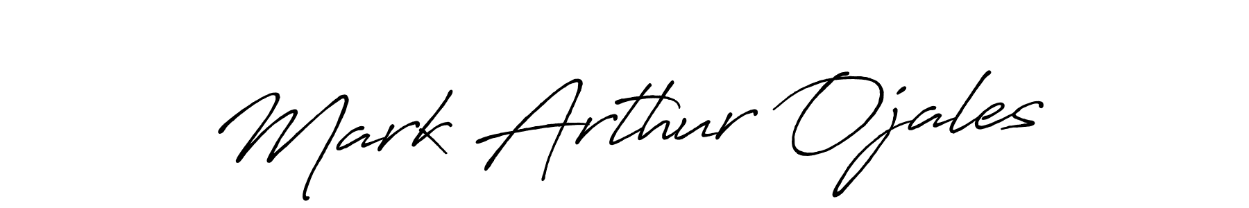 Make a beautiful signature design for name Mark Arthur Ojales. With this signature (Antro_Vectra_Bolder) style, you can create a handwritten signature for free. Mark Arthur Ojales signature style 7 images and pictures png