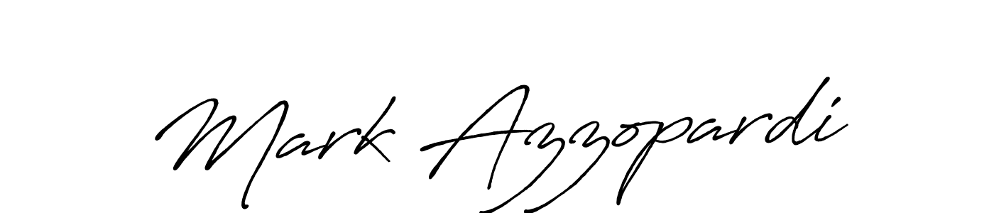 Make a beautiful signature design for name Mark Azzopardi. With this signature (Antro_Vectra_Bolder) style, you can create a handwritten signature for free. Mark Azzopardi signature style 7 images and pictures png