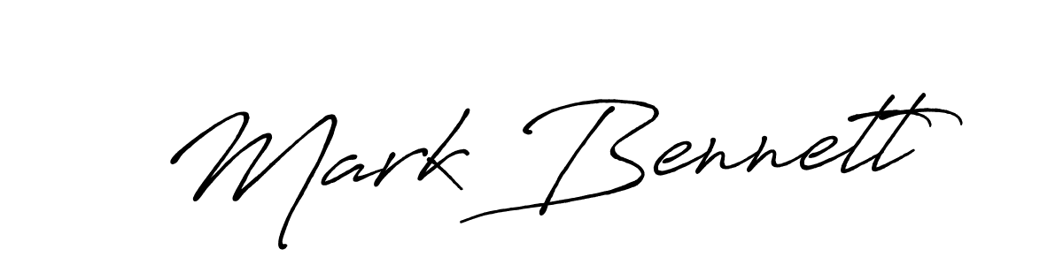 How to make Mark Bennett name signature. Use Antro_Vectra_Bolder style for creating short signs online. This is the latest handwritten sign. Mark Bennett signature style 7 images and pictures png