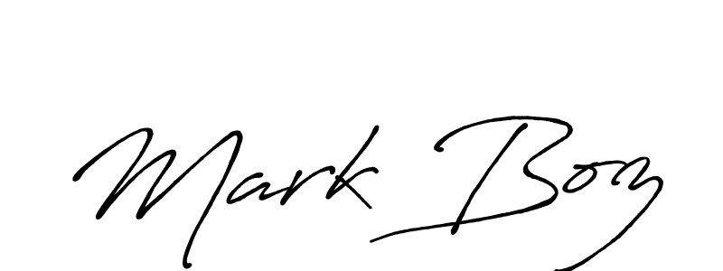 You should practise on your own different ways (Antro_Vectra_Bolder) to write your name (Mark Boz) in signature. don't let someone else do it for you. Mark Boz signature style 7 images and pictures png