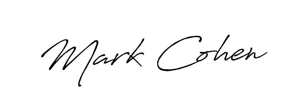 Mark Cohen stylish signature style. Best Handwritten Sign (Antro_Vectra_Bolder) for my name. Handwritten Signature Collection Ideas for my name Mark Cohen. Mark Cohen signature style 7 images and pictures png