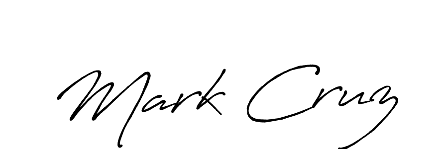 Make a beautiful signature design for name Mark Cruz. With this signature (Antro_Vectra_Bolder) style, you can create a handwritten signature for free. Mark Cruz signature style 7 images and pictures png
