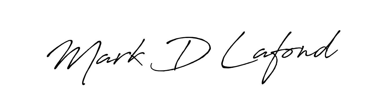 How to make Mark D Lafond name signature. Use Antro_Vectra_Bolder style for creating short signs online. This is the latest handwritten sign. Mark D Lafond signature style 7 images and pictures png