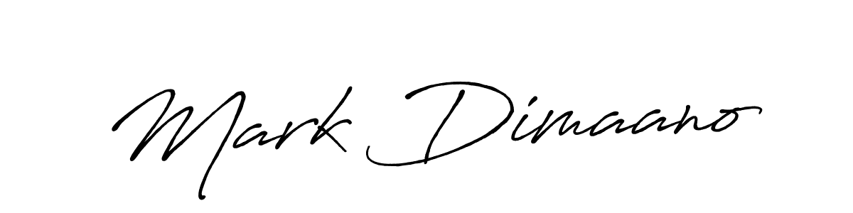 Design your own signature with our free online signature maker. With this signature software, you can create a handwritten (Antro_Vectra_Bolder) signature for name Mark Dimaano. Mark Dimaano signature style 7 images and pictures png