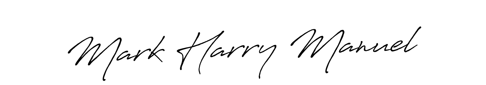 Antro_Vectra_Bolder is a professional signature style that is perfect for those who want to add a touch of class to their signature. It is also a great choice for those who want to make their signature more unique. Get Mark Harry Manuel name to fancy signature for free. Mark Harry Manuel signature style 7 images and pictures png