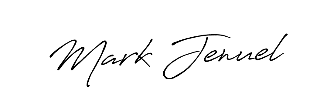 Design your own signature with our free online signature maker. With this signature software, you can create a handwritten (Antro_Vectra_Bolder) signature for name Mark Jenuel. Mark Jenuel signature style 7 images and pictures png