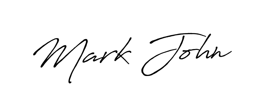 It looks lik you need a new signature style for name Mark John. Design unique handwritten (Antro_Vectra_Bolder) signature with our free signature maker in just a few clicks. Mark John signature style 7 images and pictures png