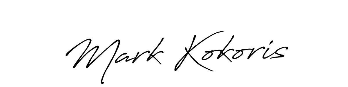 Make a beautiful signature design for name Mark Kokoris. With this signature (Antro_Vectra_Bolder) style, you can create a handwritten signature for free. Mark Kokoris signature style 7 images and pictures png