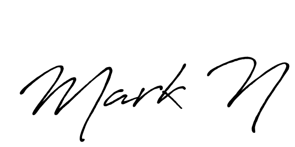 if you are searching for the best signature style for your name Mark N. so please give up your signature search. here we have designed multiple signature styles  using Antro_Vectra_Bolder. Mark N signature style 7 images and pictures png