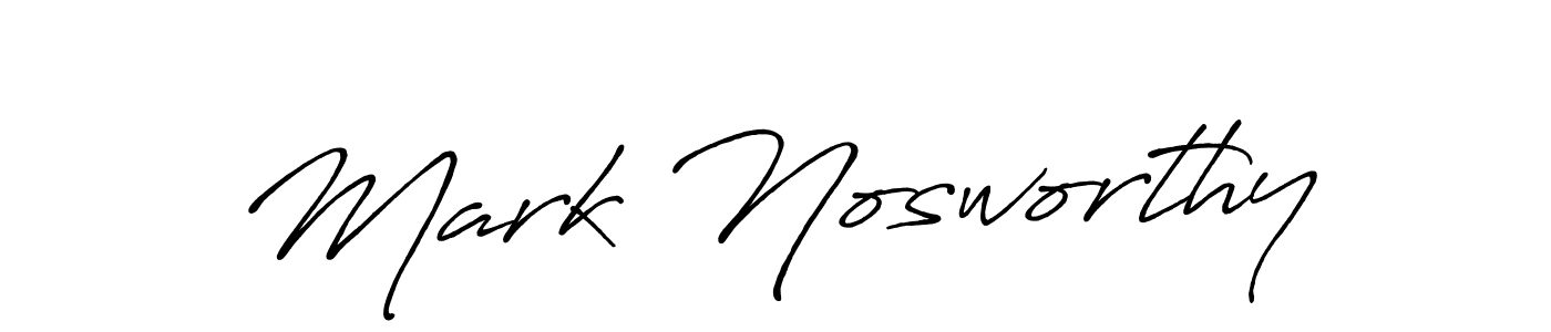 Create a beautiful signature design for name Mark Nosworthy. With this signature (Antro_Vectra_Bolder) fonts, you can make a handwritten signature for free. Mark Nosworthy signature style 7 images and pictures png