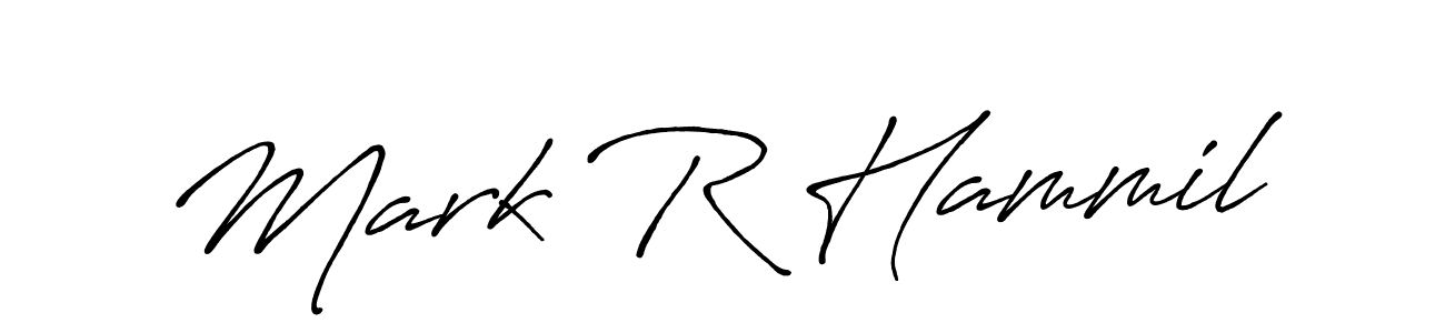 Design your own signature with our free online signature maker. With this signature software, you can create a handwritten (Antro_Vectra_Bolder) signature for name Mark R Hammil. Mark R Hammil signature style 7 images and pictures png