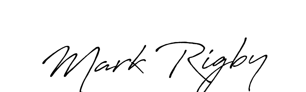 Make a beautiful signature design for name Mark Rigby. With this signature (Antro_Vectra_Bolder) style, you can create a handwritten signature for free. Mark Rigby signature style 7 images and pictures png