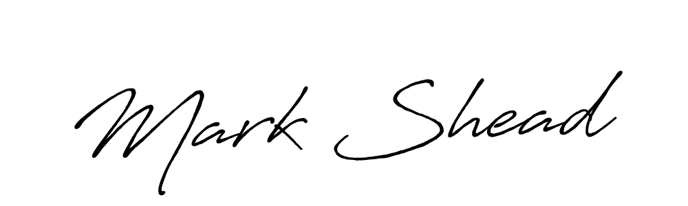 How to make Mark Shead name signature. Use Antro_Vectra_Bolder style for creating short signs online. This is the latest handwritten sign. Mark Shead signature style 7 images and pictures png