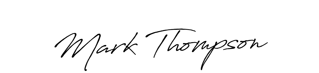 Mark Thompson stylish signature style. Best Handwritten Sign (Antro_Vectra_Bolder) for my name. Handwritten Signature Collection Ideas for my name Mark Thompson. Mark Thompson signature style 7 images and pictures png