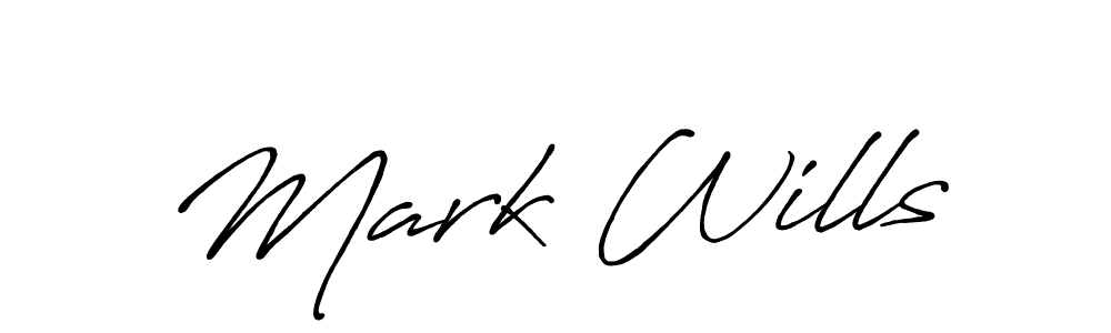 Create a beautiful signature design for name Mark Wills. With this signature (Antro_Vectra_Bolder) fonts, you can make a handwritten signature for free. Mark Wills signature style 7 images and pictures png