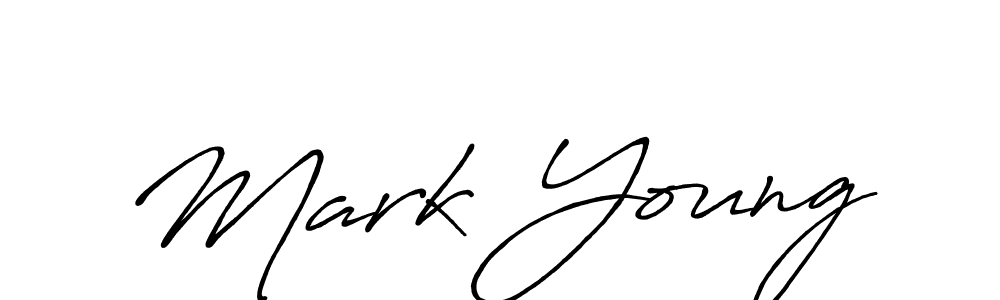 How to make Mark Young name signature. Use Antro_Vectra_Bolder style for creating short signs online. This is the latest handwritten sign. Mark Young signature style 7 images and pictures png