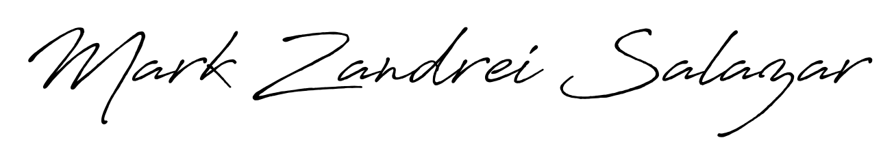 An effortless, minimalist signature concept for Mark Zandrei Salazar using Antro_Vectra_Bolder design. Clean lines that look great on any document. Mark Zandrei Salazar signature style 7 images and pictures png