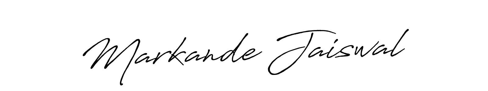 Also You can easily find your signature by using the search form. We will create Markande Jaiswal name handwritten signature images for you free of cost using Antro_Vectra_Bolder sign style. Markande Jaiswal signature style 7 images and pictures png
