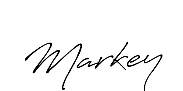 Use a signature maker to create a handwritten signature online. With this signature software, you can design (Antro_Vectra_Bolder) your own signature for name Markey. Markey signature style 7 images and pictures png