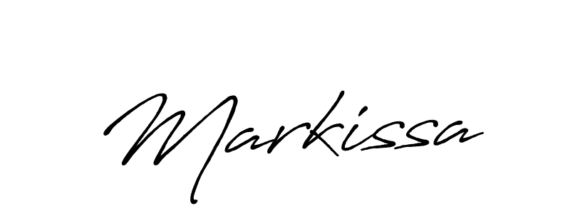 How to make Markissa signature? Antro_Vectra_Bolder is a professional autograph style. Create handwritten signature for Markissa name. Markissa signature style 7 images and pictures png