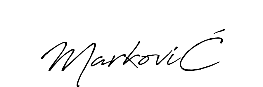 Also You can easily find your signature by using the search form. We will create MarkoviĆ name handwritten signature images for you free of cost using Antro_Vectra_Bolder sign style. MarkoviĆ signature style 7 images and pictures png