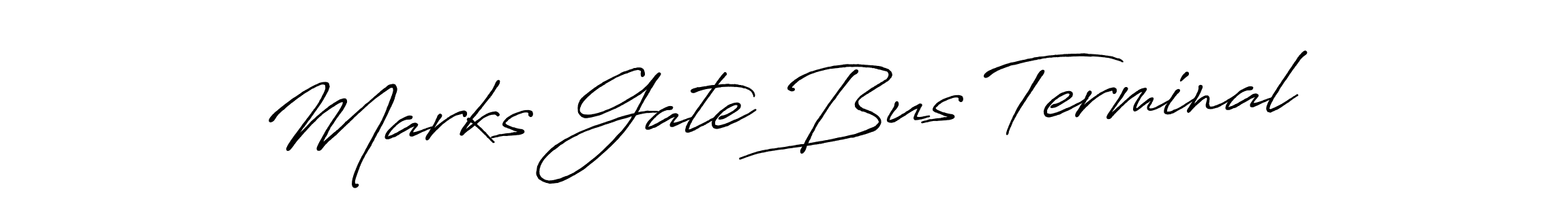 Design your own signature with our free online signature maker. With this signature software, you can create a handwritten (Antro_Vectra_Bolder) signature for name Marks Gate Bus Terminal. Marks Gate Bus Terminal signature style 7 images and pictures png