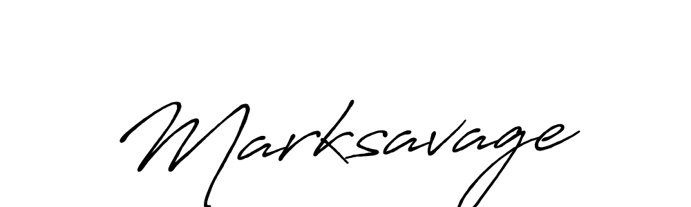 Create a beautiful signature design for name Marksavage. With this signature (Antro_Vectra_Bolder) fonts, you can make a handwritten signature for free. Marksavage signature style 7 images and pictures png