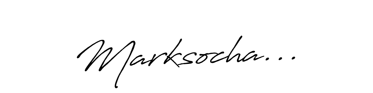 Antro_Vectra_Bolder is a professional signature style that is perfect for those who want to add a touch of class to their signature. It is also a great choice for those who want to make their signature more unique. Get Marksocha... name to fancy signature for free. Marksocha... signature style 7 images and pictures png
