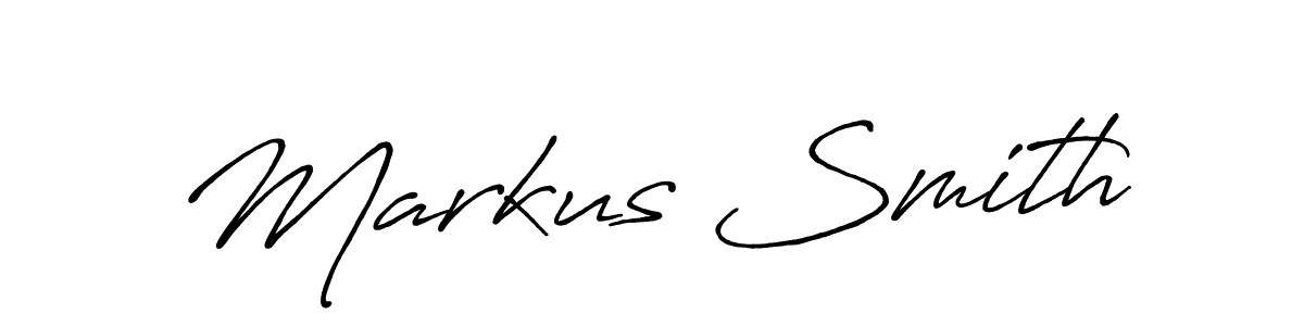 How to make Markus Smith name signature. Use Antro_Vectra_Bolder style for creating short signs online. This is the latest handwritten sign. Markus Smith signature style 7 images and pictures png