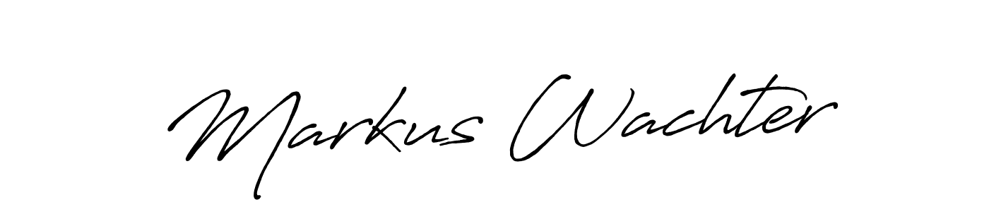 Make a beautiful signature design for name Markus Wachter. With this signature (Antro_Vectra_Bolder) style, you can create a handwritten signature for free. Markus Wachter signature style 7 images and pictures png