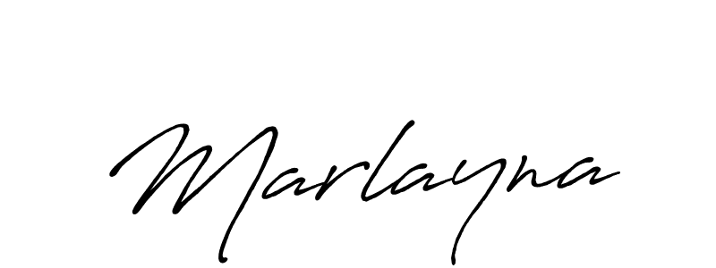 Design your own signature with our free online signature maker. With this signature software, you can create a handwritten (Antro_Vectra_Bolder) signature for name Marlayna. Marlayna signature style 7 images and pictures png