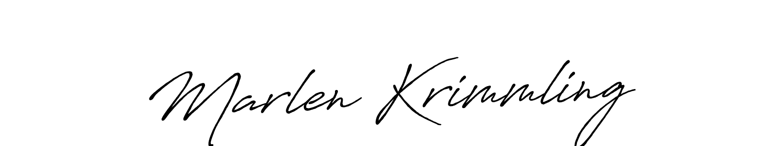 Make a beautiful signature design for name Marlen Krimmling. Use this online signature maker to create a handwritten signature for free. Marlen Krimmling signature style 7 images and pictures png