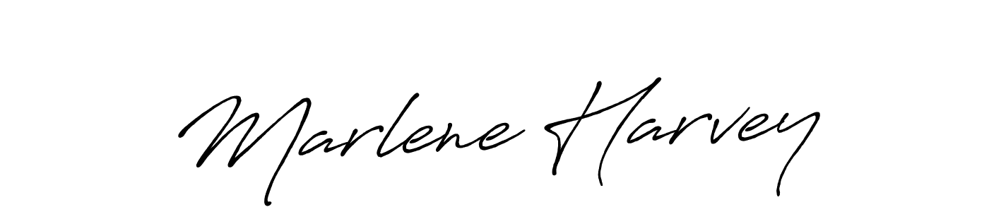 It looks lik you need a new signature style for name Marlene Harvey. Design unique handwritten (Antro_Vectra_Bolder) signature with our free signature maker in just a few clicks. Marlene Harvey signature style 7 images and pictures png