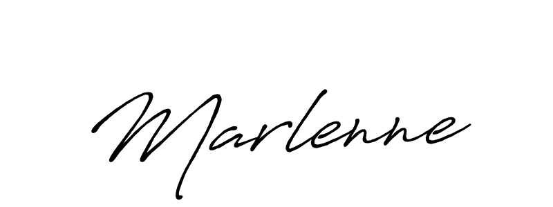 Create a beautiful signature design for name Marlenne. With this signature (Antro_Vectra_Bolder) fonts, you can make a handwritten signature for free. Marlenne signature style 7 images and pictures png