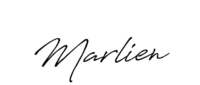 Use a signature maker to create a handwritten signature online. With this signature software, you can design (Antro_Vectra_Bolder) your own signature for name Marlien. Marlien signature style 7 images and pictures png