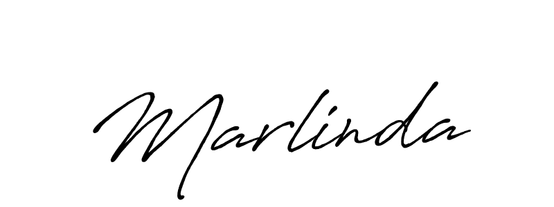 Design your own signature with our free online signature maker. With this signature software, you can create a handwritten (Antro_Vectra_Bolder) signature for name Marlinda. Marlinda signature style 7 images and pictures png