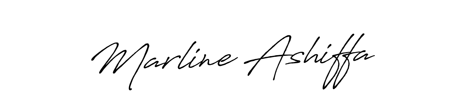 Similarly Antro_Vectra_Bolder is the best handwritten signature design. Signature creator online .You can use it as an online autograph creator for name Marline Ashiffa. Marline Ashiffa signature style 7 images and pictures png