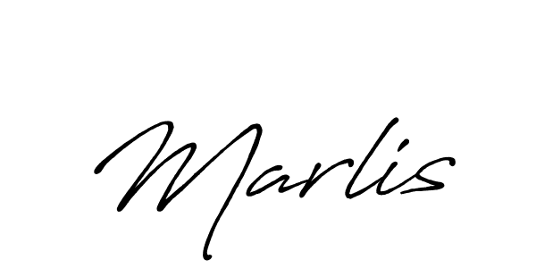 Create a beautiful signature design for name Marlis. With this signature (Antro_Vectra_Bolder) fonts, you can make a handwritten signature for free. Marlis signature style 7 images and pictures png