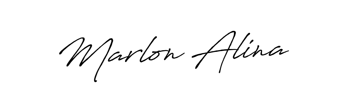 Check out images of Autograph of Marlon Alina name. Actor Marlon Alina Signature Style. Antro_Vectra_Bolder is a professional sign style online. Marlon Alina signature style 7 images and pictures png