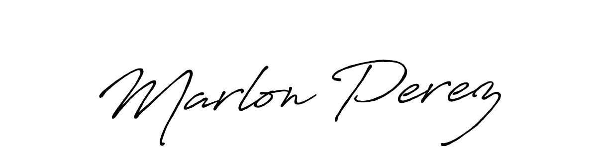 Also You can easily find your signature by using the search form. We will create Marlon Perez name handwritten signature images for you free of cost using Antro_Vectra_Bolder sign style. Marlon Perez signature style 7 images and pictures png
