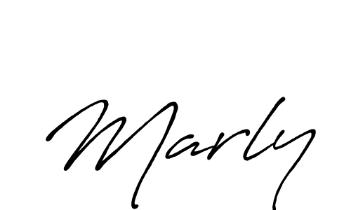 Also You can easily find your signature by using the search form. We will create Marly name handwritten signature images for you free of cost using Antro_Vectra_Bolder sign style. Marly signature style 7 images and pictures png