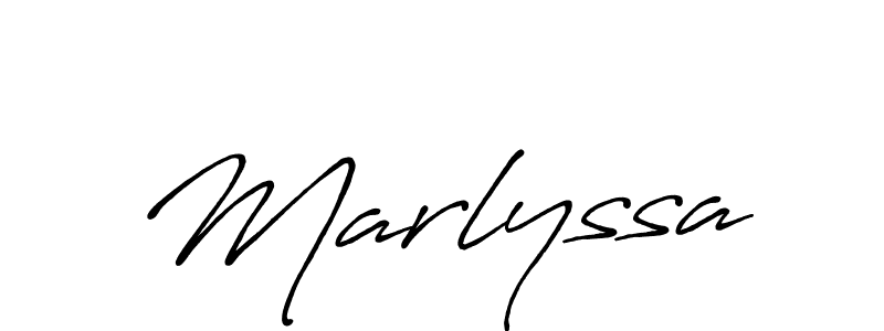 Marlyssa stylish signature style. Best Handwritten Sign (Antro_Vectra_Bolder) for my name. Handwritten Signature Collection Ideas for my name Marlyssa. Marlyssa signature style 7 images and pictures png